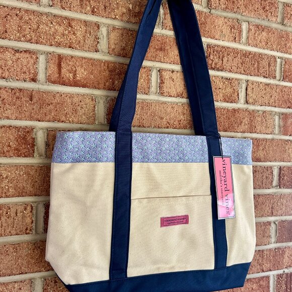 NWT Vineyard Vines Classic Tote Multi Starfish Print - Picture 4 of 9